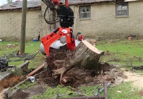 can a mini excavator remove trees|how to pull trees with excavators.